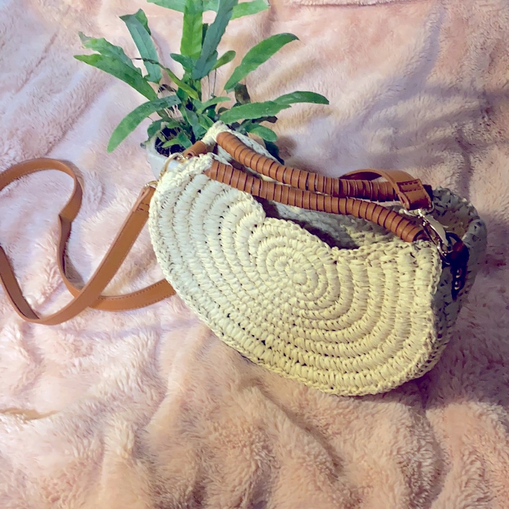 Straw crossbody bag- Just Fab